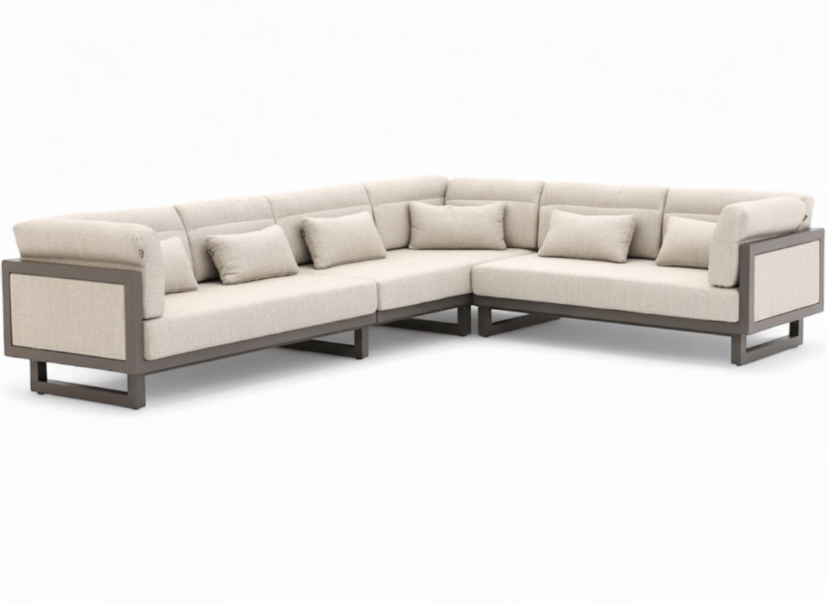 Apple Bee Santorini Loungeset 3-delig - Links Lang - Upholstered - 318 x 239 cm