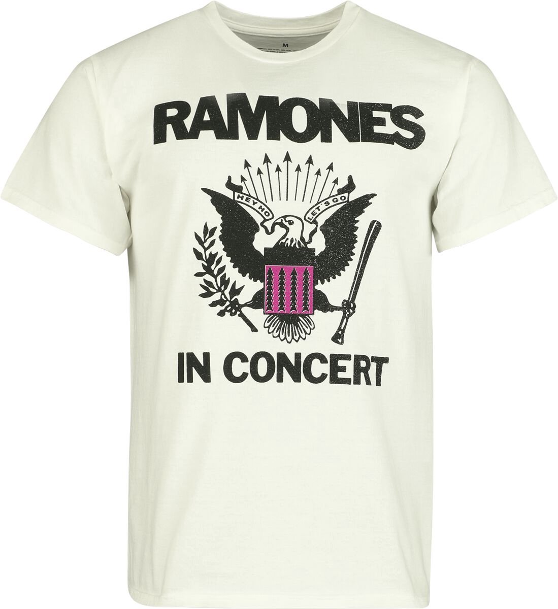 Ramones In Concert Heren T-shirt - wit - M