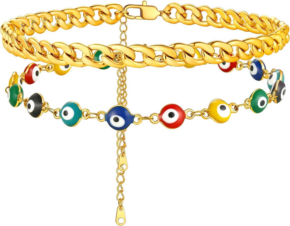 Trendy Enkelbandje met Turkse Boze Oog Bedel voor Dames en Meisjes
