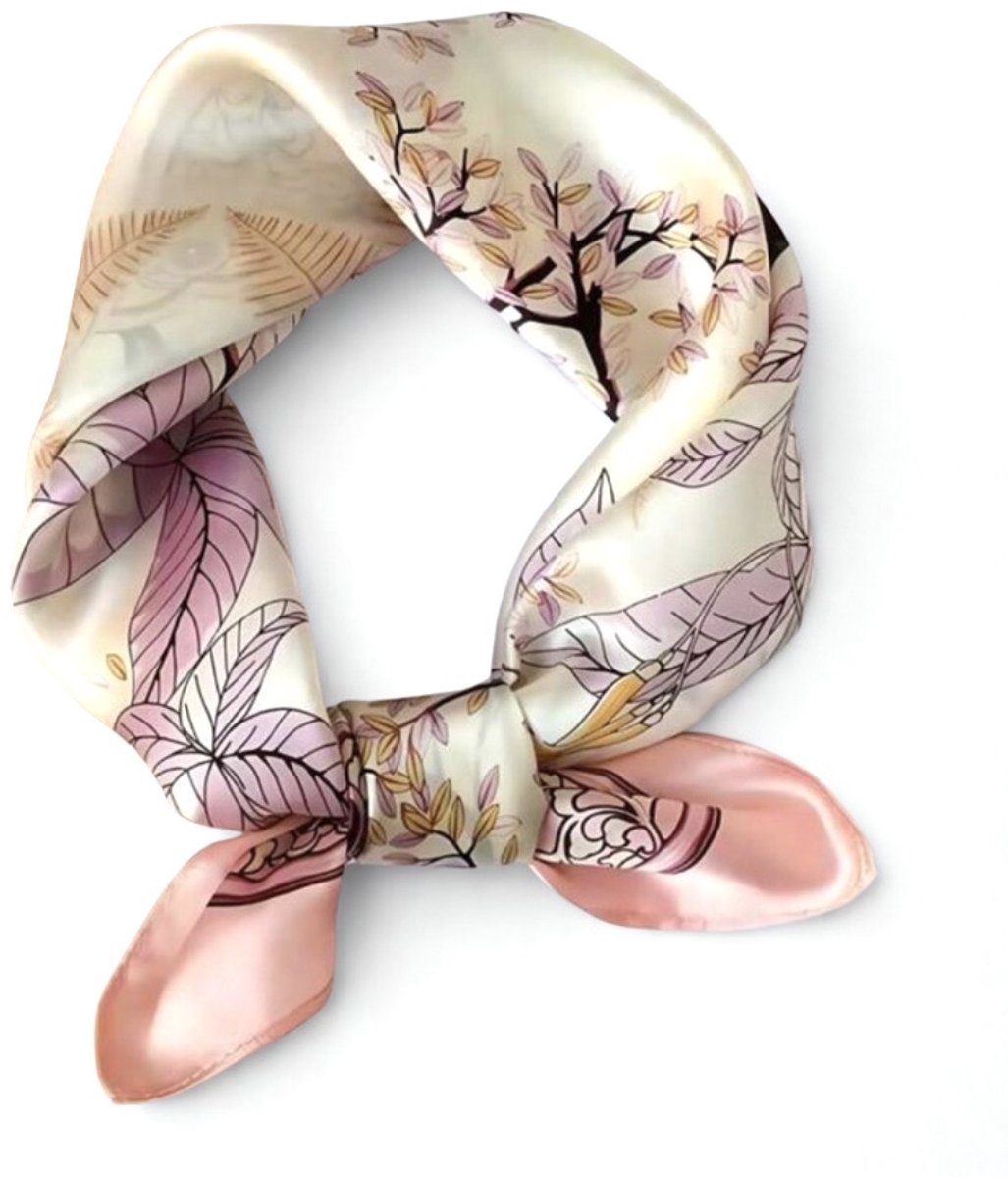 Sjaaltje met print - bandana met print - haarband - sjaaltje meerkleurig - bandana - vierkant sjaaltje met print - bandana sjaaltje - sjaaltje voor dames hals - sjaal - sjaaltje unisex - scarf - mini sjaal - sjaaltje over broek