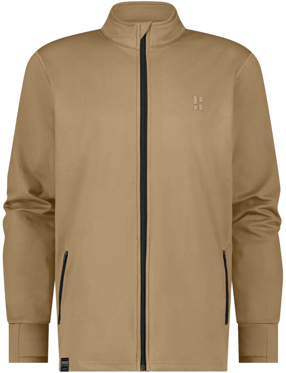 Poederbaas Arctic Sports Tech Jacket Heren Zand Outdoor vest voor o.a. wintersport & wandelen Geel