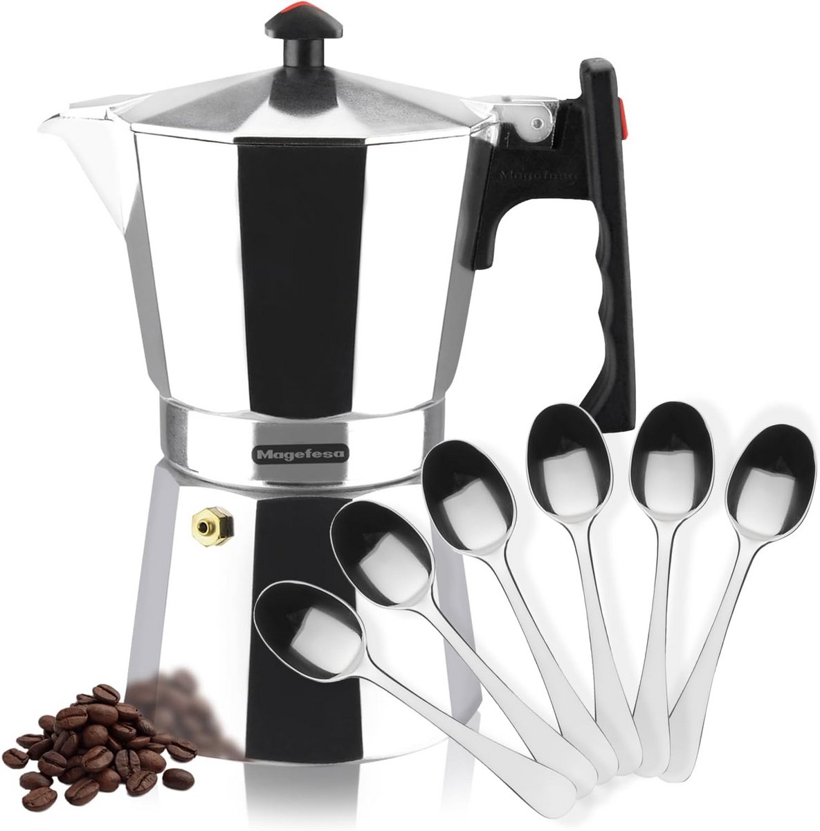 Aluminium Koffiezetapparaat voor 9 Kopjes - Geschikt voor Alle Warmtebronnen