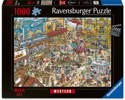 Ravensburger – Ray’s Comic Series: Movie Set 1 – Western – Cartoon Legpuzzel – 1000 Stukjes
