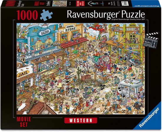 Ravensburger – Ray’s Comic Series: Movie Set 1 – Western – Cartoon Legpuzzel – 1000 Stukjes