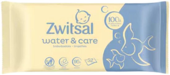 Zwitsal Water & Care Babydoekjes 52 stuks