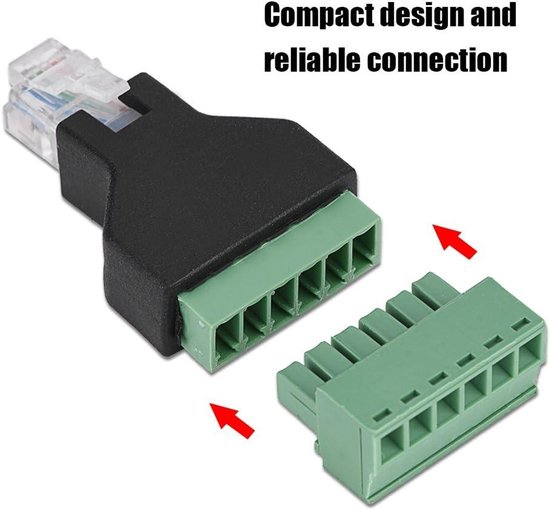 Vaihana - Modulaire aansluiting - RJ12 - 6-polig - Afgeschermde adapter ...