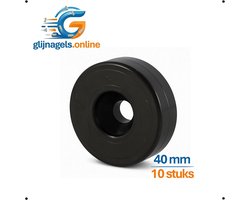 10 STUKS PREMIUM AANSCRHOEFVOET 40mm - Schroefbare meubelvoet - Montagevoet meubelpoot - Schroefbare poot - Voet om vast te schroeven - Schroefvoet - Poot voor meubels - Meubelvoet kast, bank, tafel, bed - Poot voor kast - Poot onder kast - Kastpoot