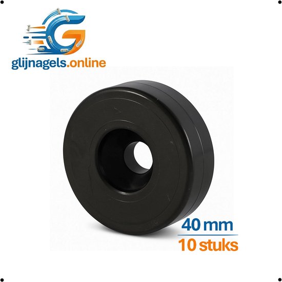 10 STUKS PREMIUM AANSCRHOEFVOET 40mm - Schroefbare meubelvoet - Montagevoet meubelpoot - Schroefbare poot - Voet om vast te schroeven - Schroefvoet - Poot voor meubels - Meubelvoet kast, bank, tafel, bed - Poot voor kast - Poot onder kast - Kastpoot
