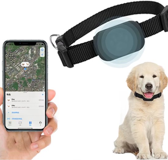 De 2 Lalas - Maat S - Halsband Met Ruimte Voor Tracker - Halsband Met Tracker Halsband Met Airtag Halsband Met Gps Katten Halsband Honden Halsband Airtag Halsband