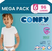Confy Premium - Taille 6 (15+kg) - 96 couches - Mega Pack