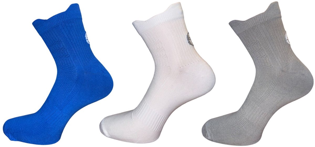 Doos Met 20 Tripacks Sokken Tacchini 2/3b Recycle Blanco/Gris/Azul 39-42 - 39/42
