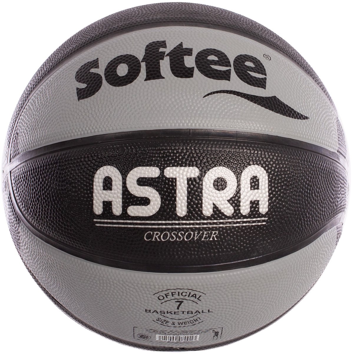 1195x1200.jpg Basketbalbal Softee Astra Black/Plata - 30 - Afbeelding 1