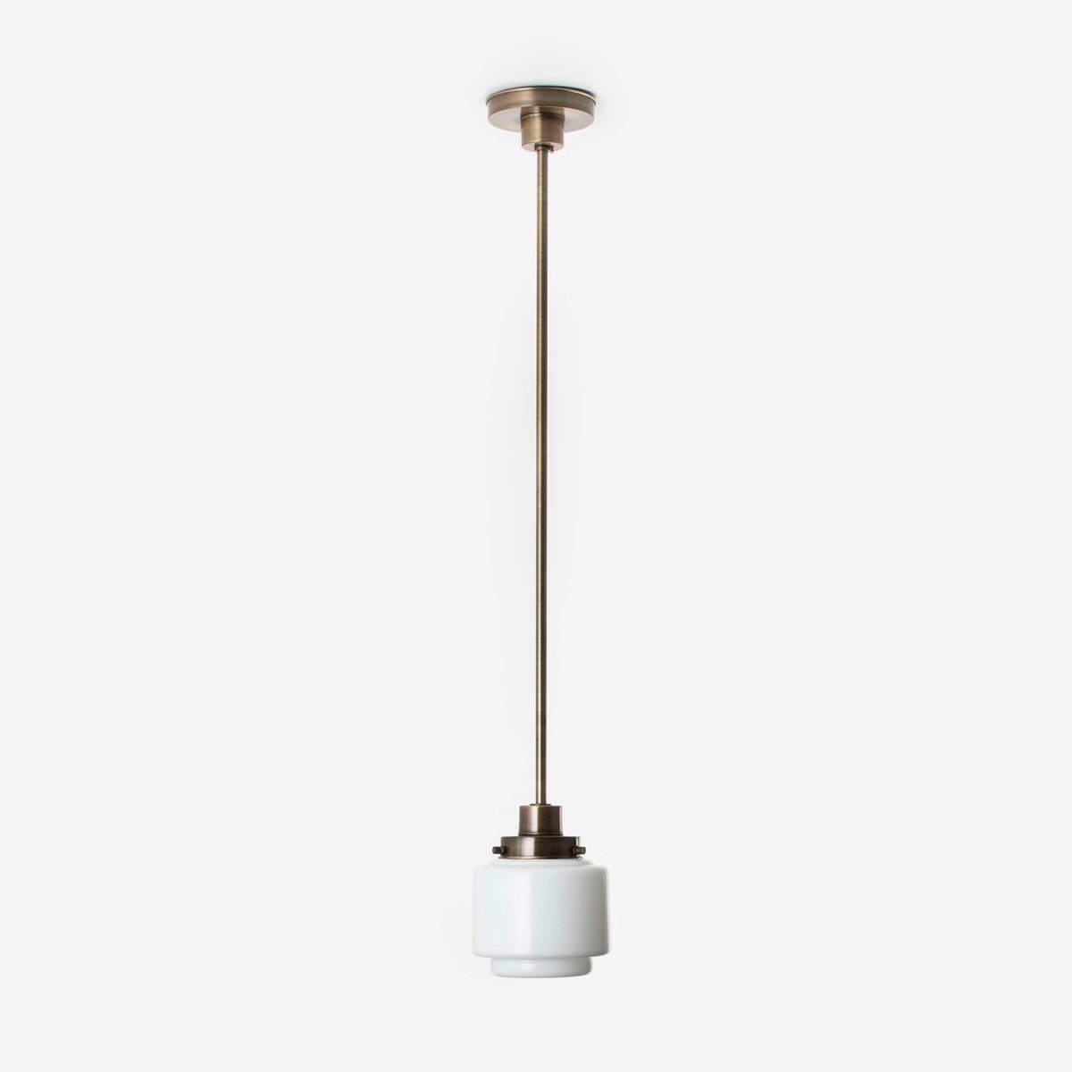 Coloured by Art Hanglamp Getrapte Cilinder Small 20's Brons - Art Deco Trade
