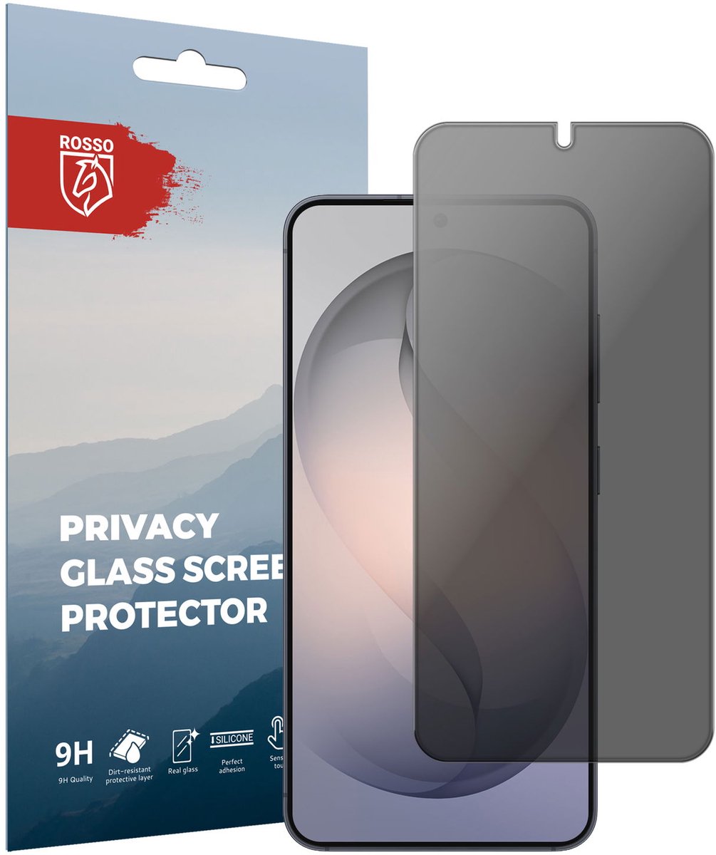 Rosso Privacy Screen Protector Geschikt voor Samsung Galaxy S26 - 9H Gehard Glas - Case Friendly Tempered Glass - Eenvoudige Installatie