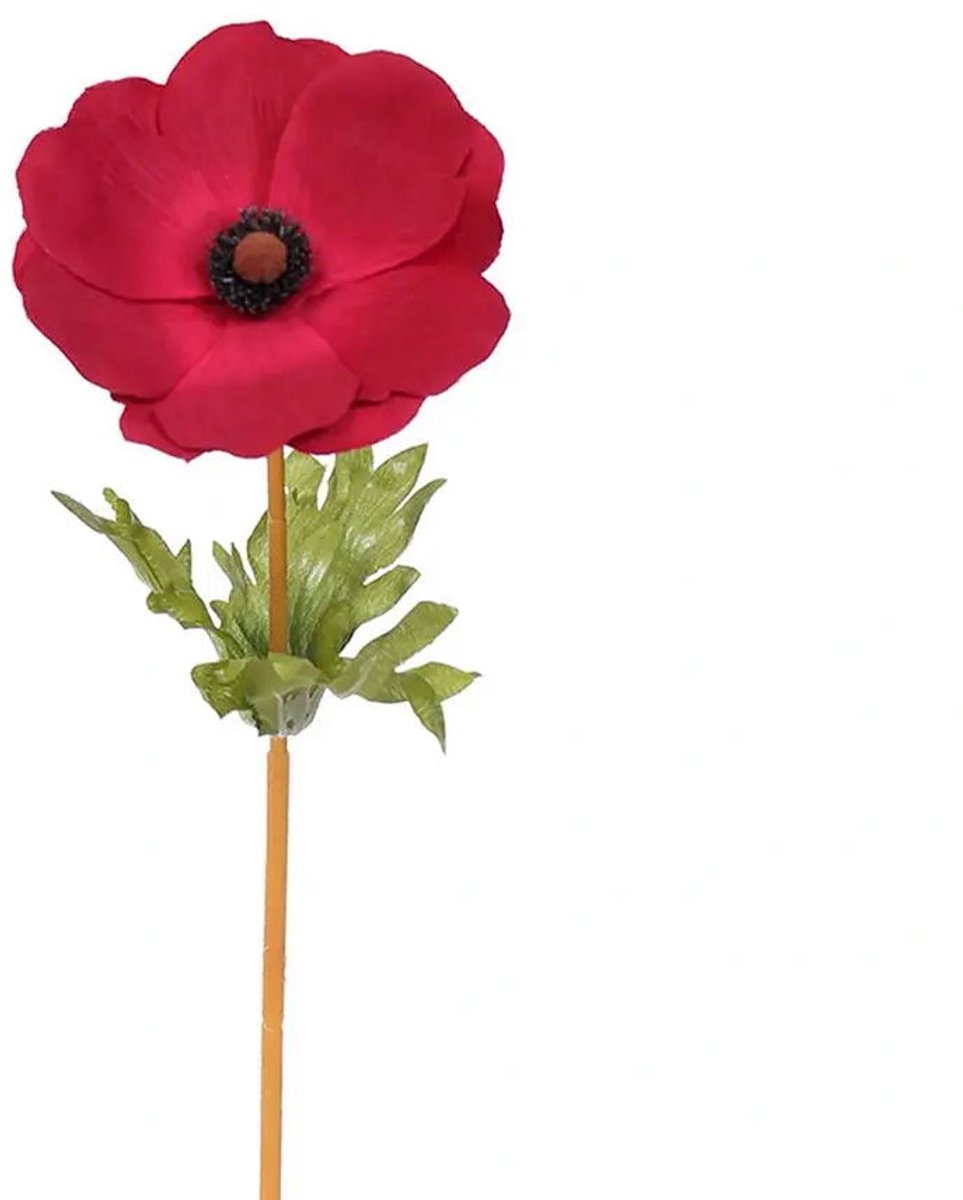 Buitengewoon Boet Anemone rood 40 cm kunstbloem Buitengewoon de Boet