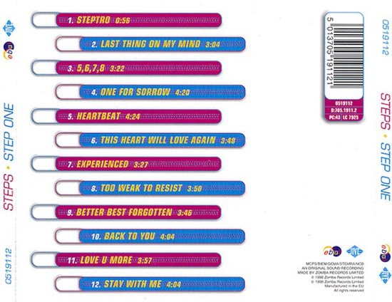 Step One - 1xCD album met nummers van Steps - 13 mei 2015 | bol