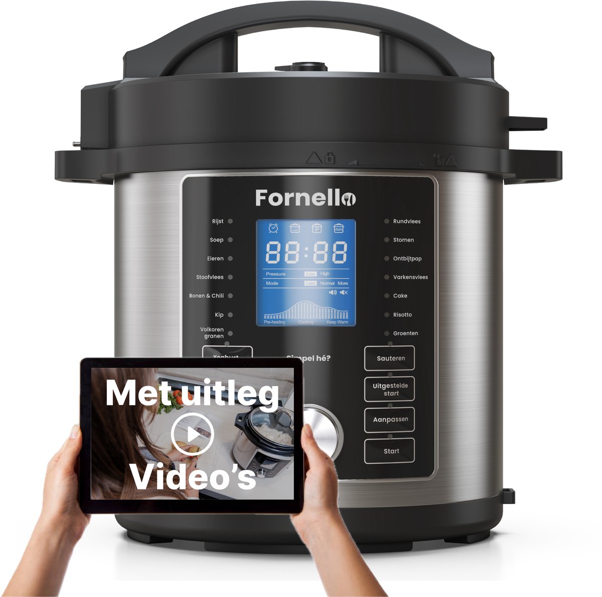 Fornello Rijstkoker met Stomer Keramisch PFAS Vrij - Fornello - €87,70