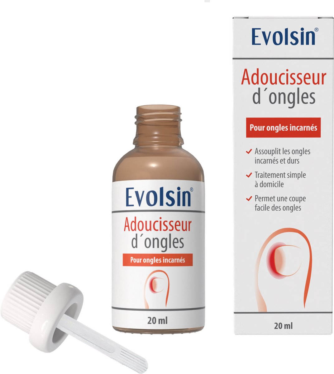 Evolsin® Nagelriemolie - Nagelverzachter met scrub - Met tipapplicator - 20 ml