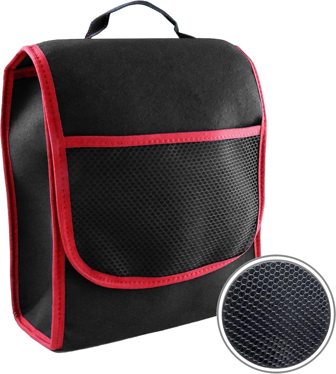 Kofferbak Tas - Kofferbak Organizer - Kofferbaktas - Kofferbak Opberg - Zwart/Rood
