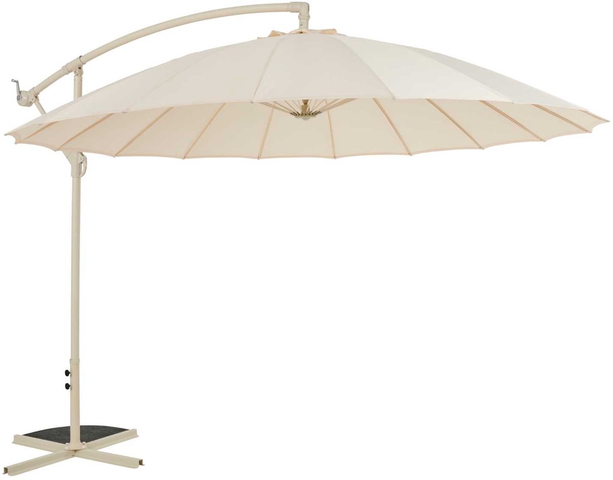 Hangende Parasol - Draaibare Zweefparasol - Grote Parasol - Extra Stevig en Stabiel - Zonneluifel - Zonnescherm - Zonwering - voor Schaduw -met UV-bescherming - Verstelbare Parasol - Weerbestendig - voor Tuin, Veranda, Terras,Balkon - Ø 274 x 248 cm