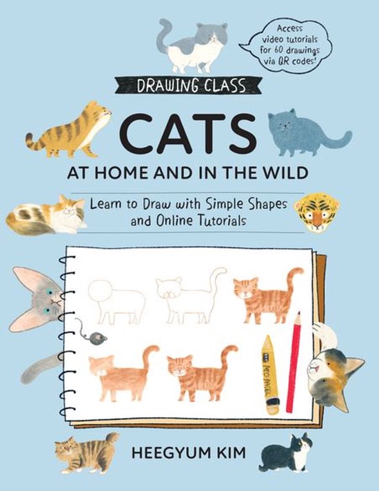 Drawing Class - Drawing Class: Cats at Home and in the Wild - cover