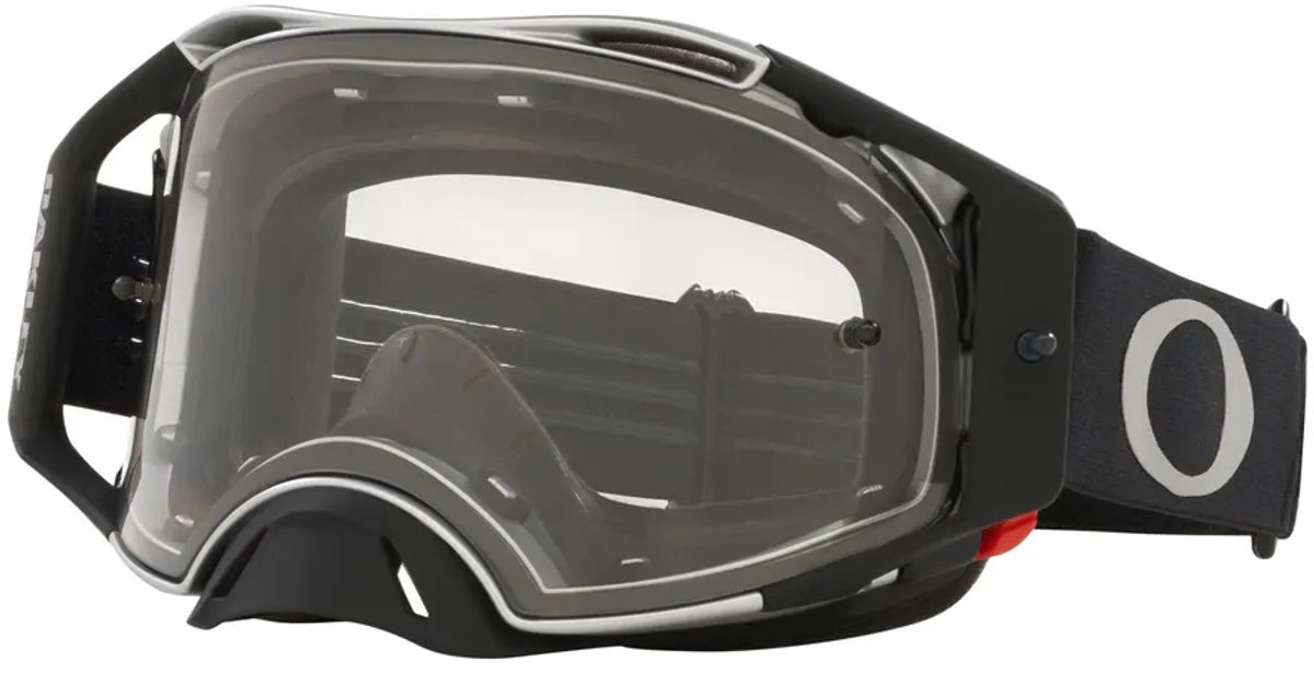 Oakley Airbrake MX Crossbril Tuff Blocks Black Gunmetal – Clear Lens – Motocross & BMX Goggle – 100% UV Bescherming