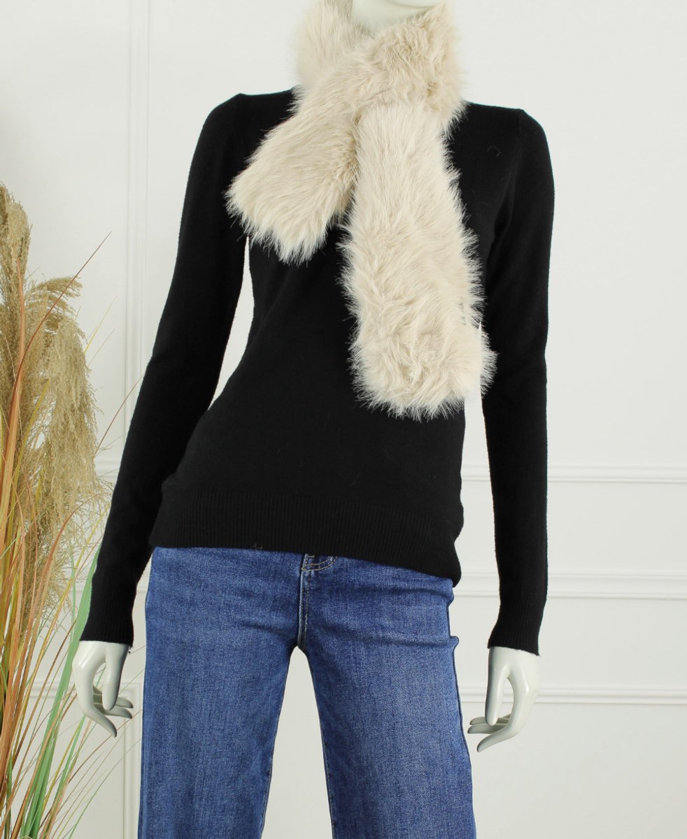 sjaal - fluffy - pull through - apricot - cadeau tip