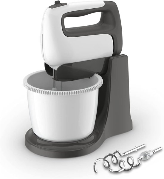 Zyrex® Mixer met mengkom - Mixer - Mixer met mengkom keukenmachine - Wit En Zwart - ‎28cm x 10cm x 32cm van Zyrex — afbeelding 5