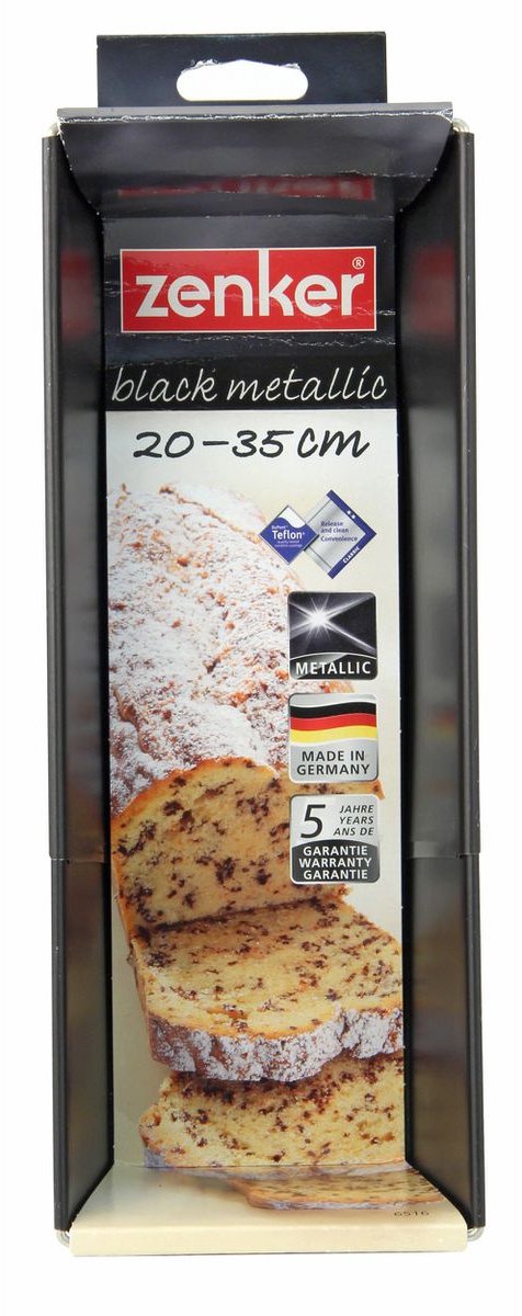 Uitrekbare cakevorm 20 tot 35 cm Zenker Black Metallic