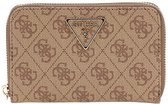 GUESS Porte-monnaie Laurel II SLG Medium Zip Around Wallet Latte Logo Marron clair