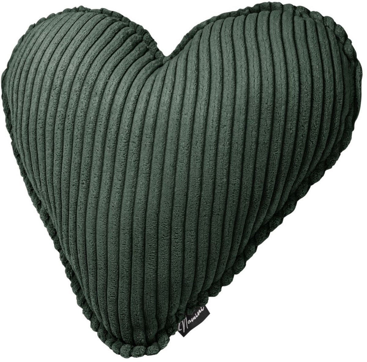 Namini Kussen | Kussentjes voor Kinderkamer & Woonkamer | Gevuld | Vloeistofafstotend | Volledig Uitwasbaar | Handgemaakt | Kussens | Sierkussen | Hart | Groen | 40x40xcm