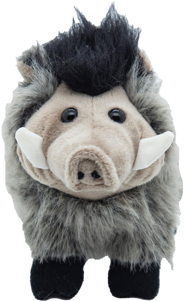 Cute since 1999 - Knuffel Zwijn - Hurkende Zwijn speelgoed - Baby knuffel - 14cm