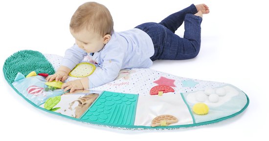 Sophie de Giraf Sensory Awakening Mat - Baby Speelmat met >16 Verschillende Texturen - Stimuleert Zintuigen, Tastzin en Motoriek - Veilig, Rolbaar en Draagbaar - Geschikt voor Baby’s Vanaf 10 Maanden van Sophie de Giraf. — afbeelding 4