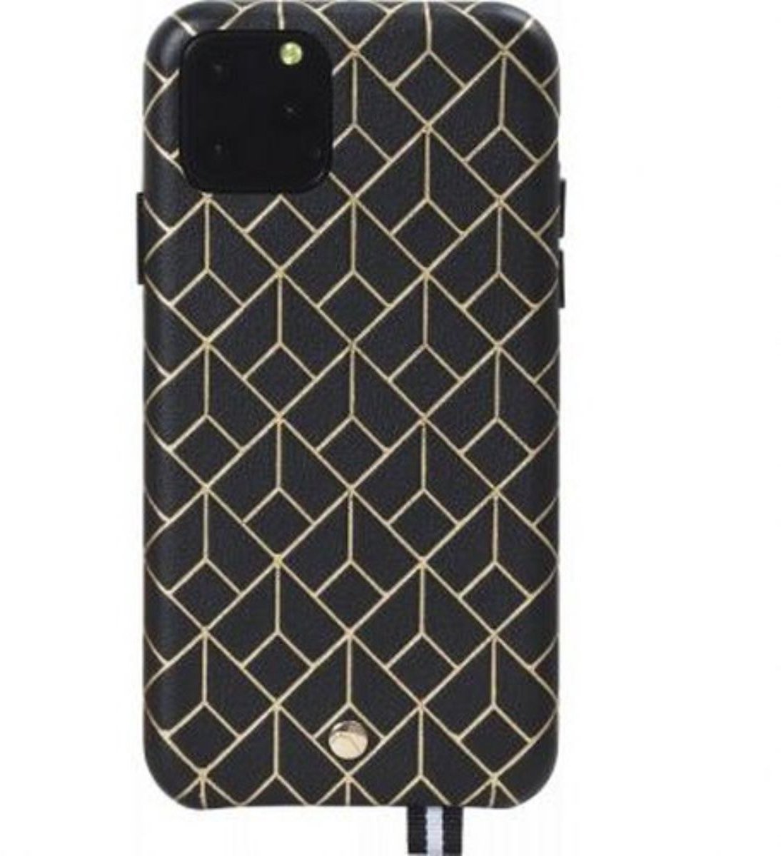 Artefakt Paris, Hoesje Geschikt voor Apple iPhone 11 Pro in St Germain leer met schouderband, Zwart