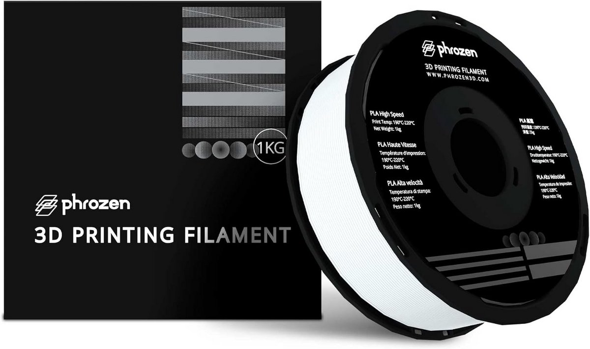 High-Speed PLA Filament 1.75mm Wit - 1KG Spoel voor 3D Printer - Zeer Snelle Prints tot 600mm/s
