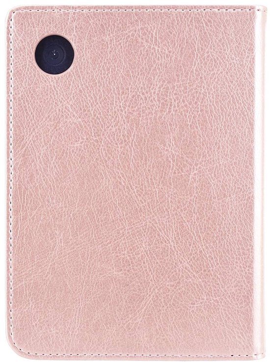 Luxe Sleepcover Geschikt voor Tolino Shine 4 Hoes Roze van Luxe — afbeelding 4