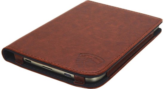 Luxe Hoesje Geschikt voor Pocketbook Touch HD 3 Hoes Cover Cognac Bruin van Luxe — afbeelding 4