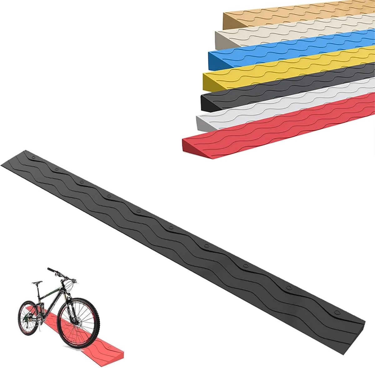 Verrijdbare Drempelhulp Oprit Oplopende Plank voor Rolstoel en Steekwagen - Snijbaar