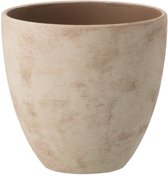 J-Line bloempot Rond - keramiek - beige - medium