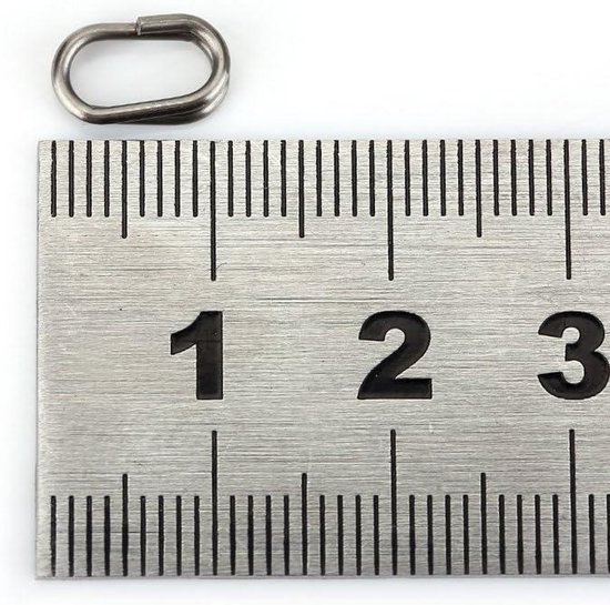Zeynomax - Roestvrij Staal Splitringen - Swivel Snap Karper Visapparaat - 100 Stuks - Duurzaam en Sterk - Ovaal Visapparaat - Geschikt voor Hengelsp.. van Zeynomax — afbeelding 3