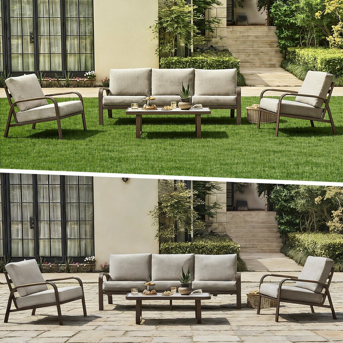 Gras Klik Tegels Terrastegels 44 Stuks 4m² 30x30 cm - Vloerbedekking voor Terras