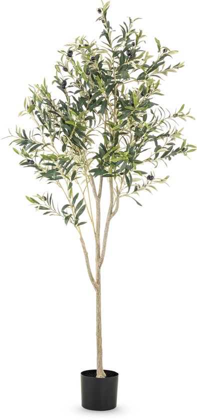 Easyplants | Olijfboom artificiel 180 cm | Soie | Oléa | Vert olive