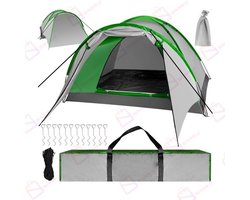 Nevada 4-Persoons Koepeltent met Voortent – Waterdicht 5000 mm – 320x200x140 cm – Lichtgewicht Camping Tent – Inclusief Draagtas – 50085