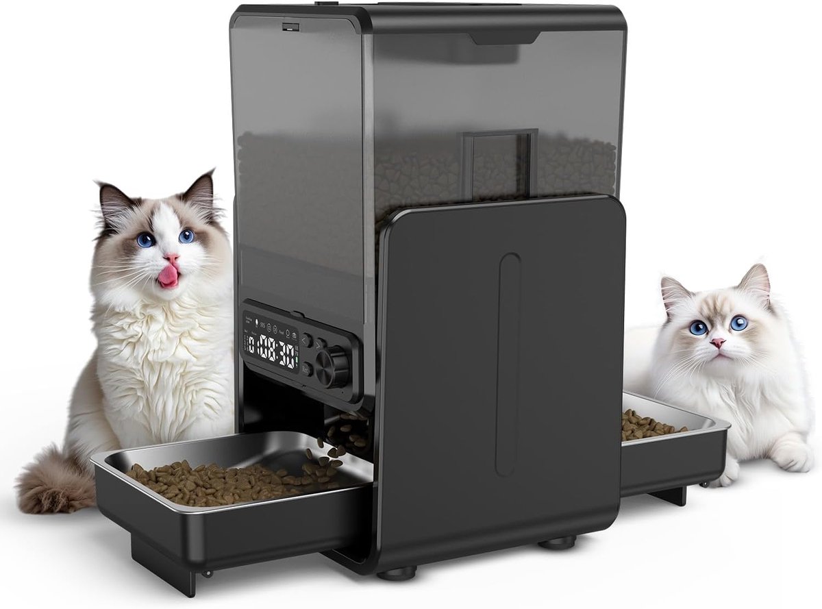 Spijkermat Automatische Kattenvoer Dispenser met App - afbeelding 2
