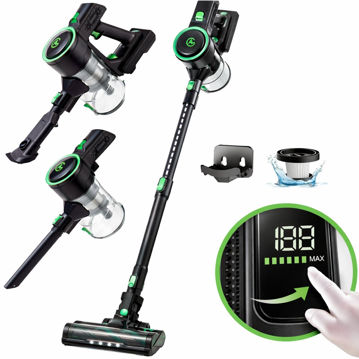 AG4100 Steelstofzuiger Draadloos - Stofzuiger Zonder Zak - AG4100 - €65,99