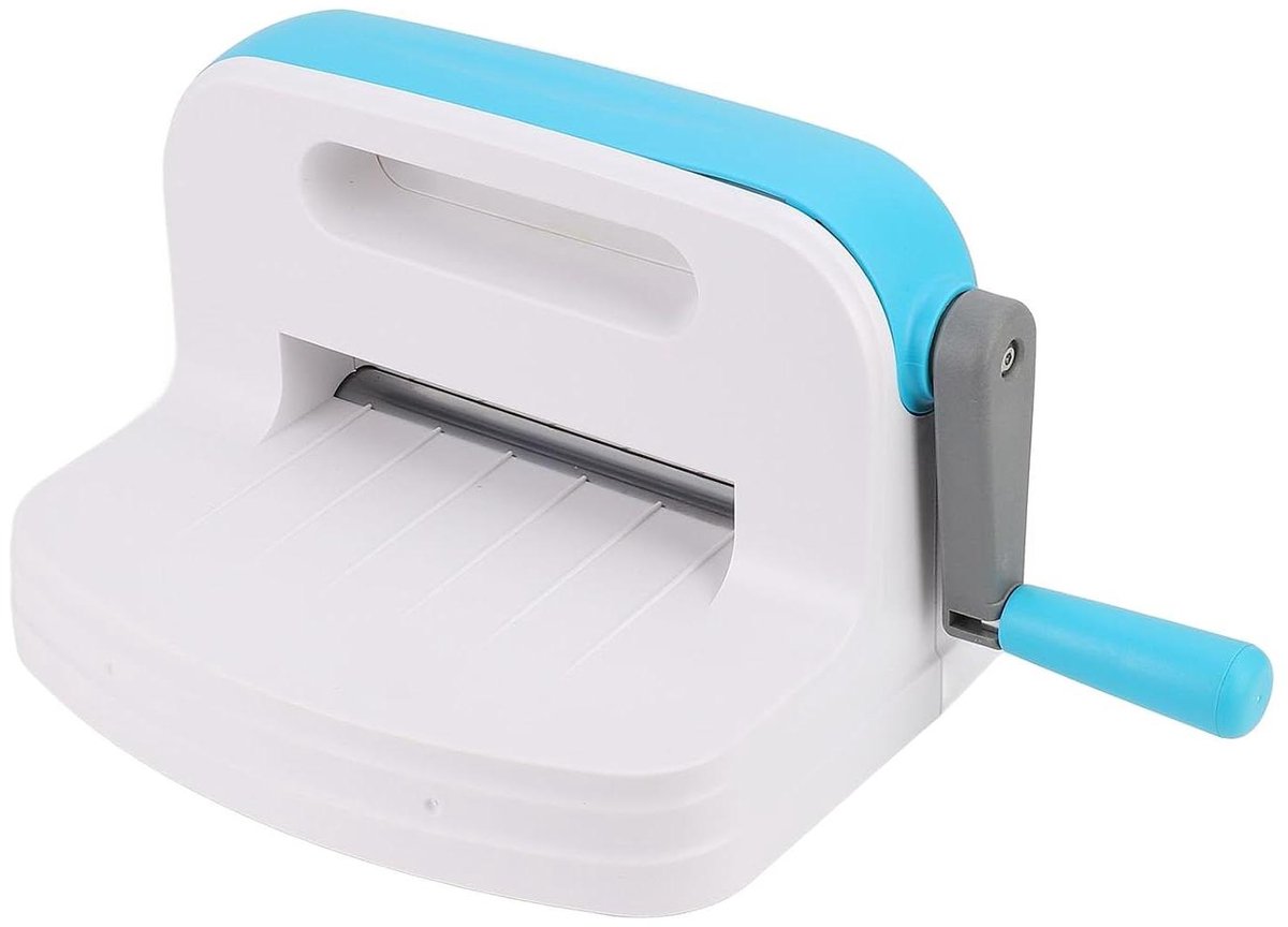 Allecto- Handmatige stans- en embossingmachine - Scrapbooking - Eenvoudig te gebruiken - Starter - Kleurrijk knutselgereedschap - Geschikt voor hobbyisten - Kleurrijk model