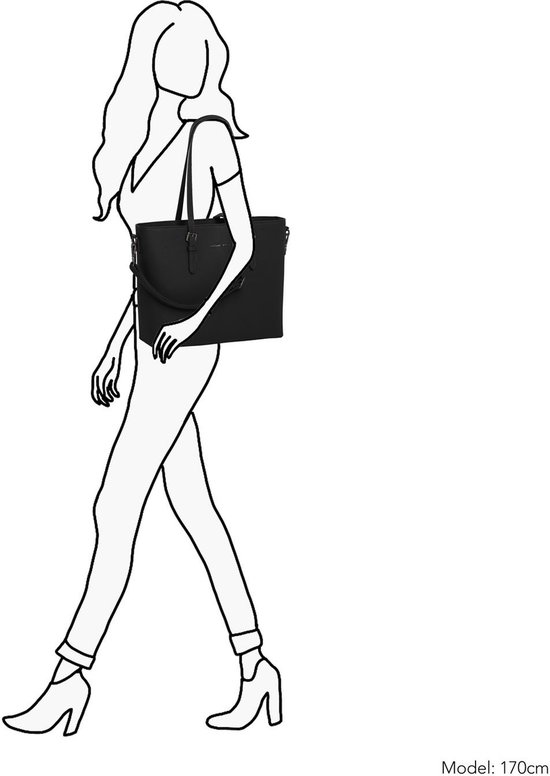 Sac à main et bandoulière Daniel Ray Lithgow, compartiment pour ordinateur portable 15,6 pouces, idéal École et le travail, fourre-tout, Zwart