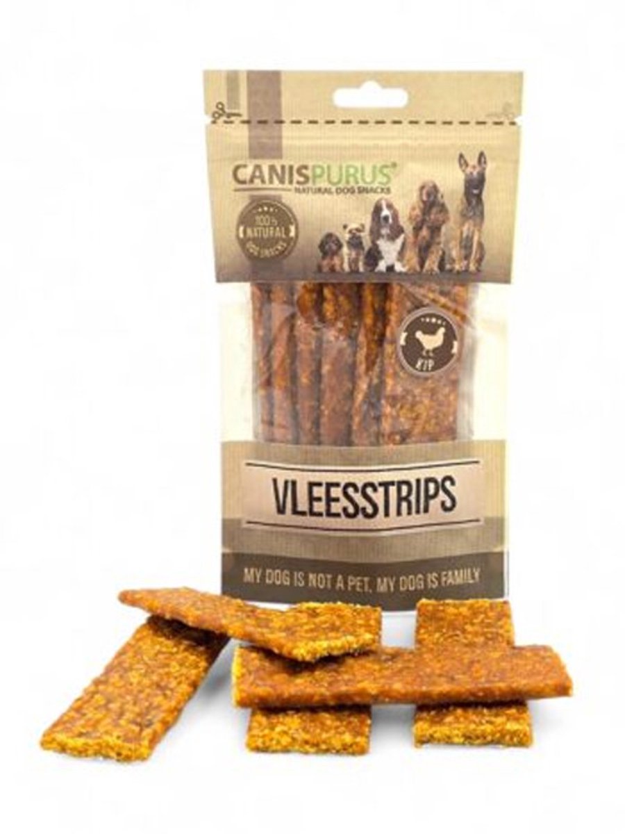 Canis Purus Vleesstrips Kip – 100% Natuurlijke Hondensnack