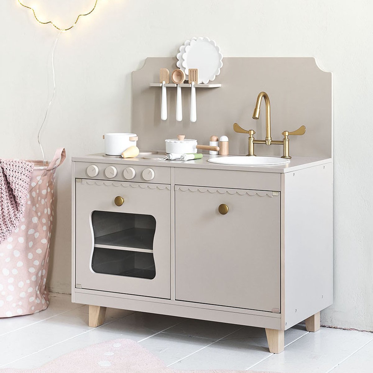 Petite Amélie Speelkeuken Sorbier - Kinderkeuken incl. 13-delige keukenset - H 82 cm — afbeelding 5