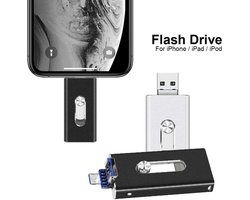 1 stuk 64GB USB Photostick – Geheugenstick met Hoge Snelheid – Geschikt voor iPhone, Android, iPad, Windows & Mac – Externe Opslag en Automatische Back-up voor Foto’s, Video’s en Bestanden – Fotobewaarstick & Telefoon Opslaguitbreiding